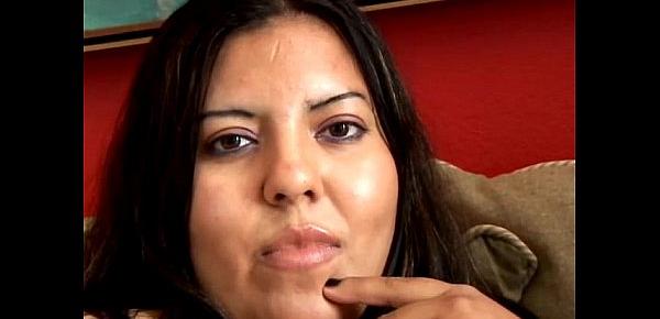  Super cute chubby latina thinks of you fucking her juicy pussy